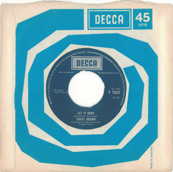 Savoy Brown : Tell Mama (7")