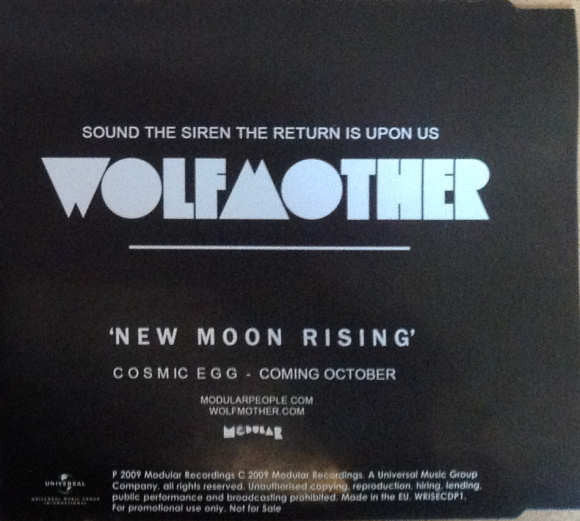 Wolfmother : New Moon Rising (CD, Single, Promo)