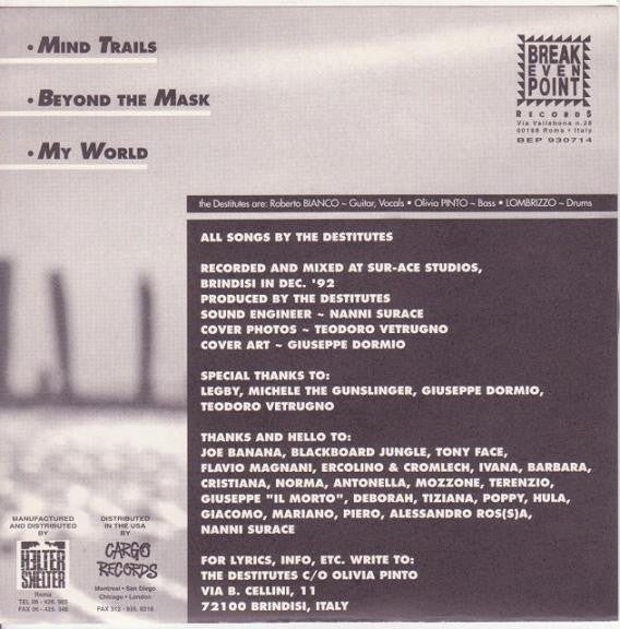 The Destitutes : Mind Trails (7")