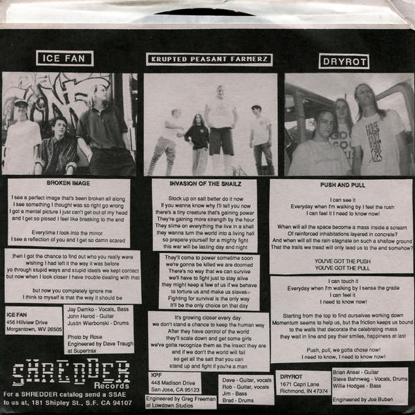 Various : The World's In Shreds • Volume Five • New Bands (7", EP)