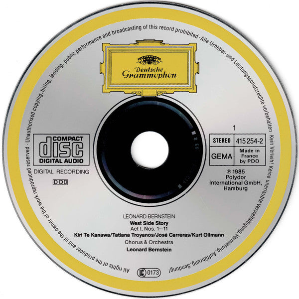 Leonard Bernstein : West Side Story (2xCD, Album, RE, RP)