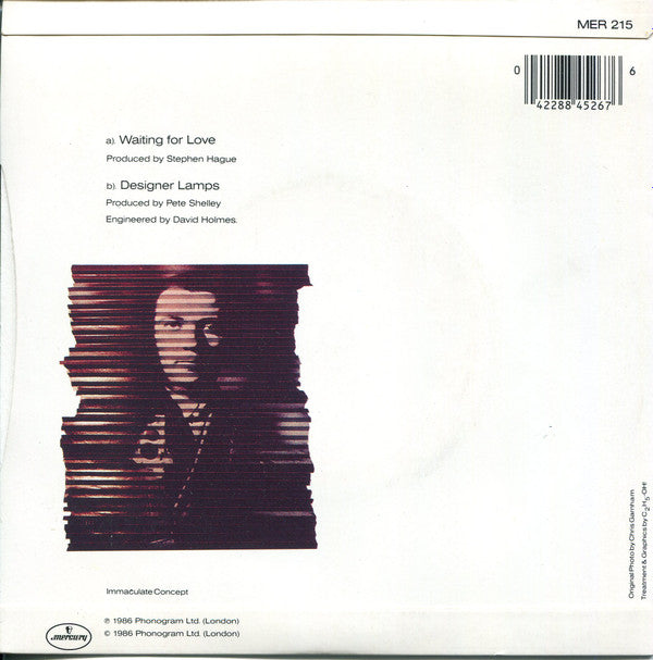 Pete Shelley : Waiting For Love (7", Single, Inj)