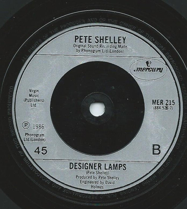 Pete Shelley : Waiting For Love (7", Single, Inj)