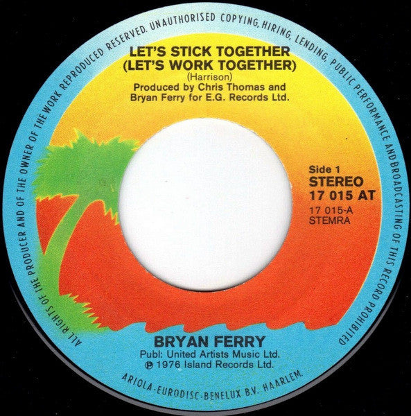 Bryan Ferry : Let's Stick Together (7", Single)