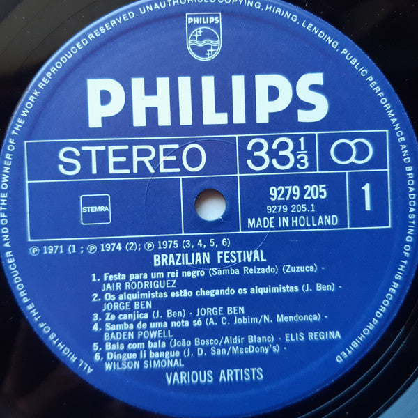 Various : Brazilian Festival (LP, Comp)