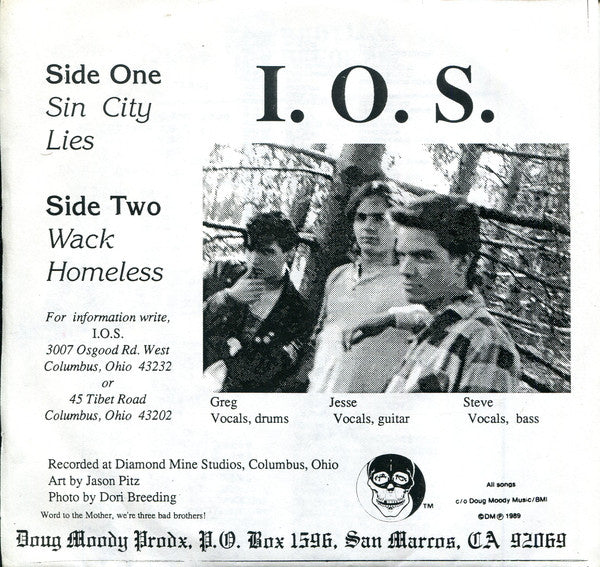 Infants Of Sin : Sin City (7", Ltd, Cle)