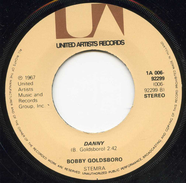 Bobby Goldsboro : Honey / Danny (7", Single, RE)