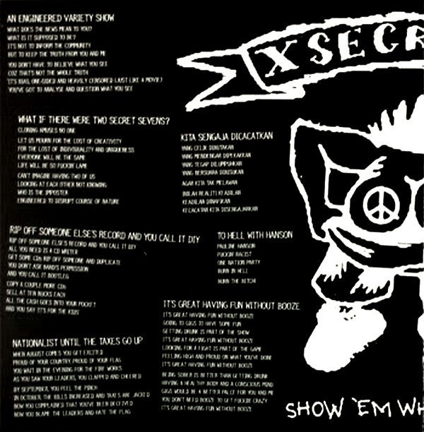 Secret Seven : Play Fast Like There Is No Tomorrow (7", S/Sided, EP)