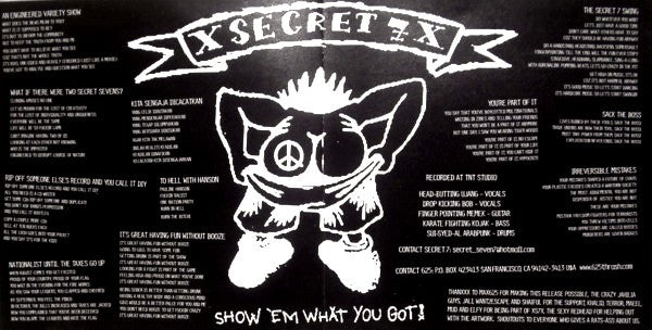 Secret Seven : Play Fast Like There Is No Tomorrow (7", S/Sided, EP)