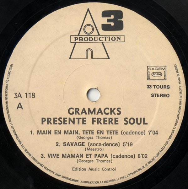 Gramacks International : Gramacks Presente Frere Soul (LP, Album, Gat + 7", Single)