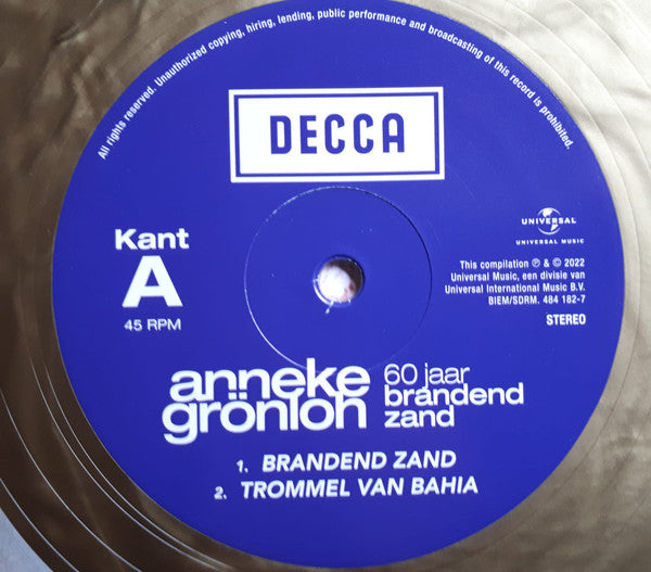 Anneke Grönloh : 60 Jaar Brandend Zand (10", EP, Comp, Gol)