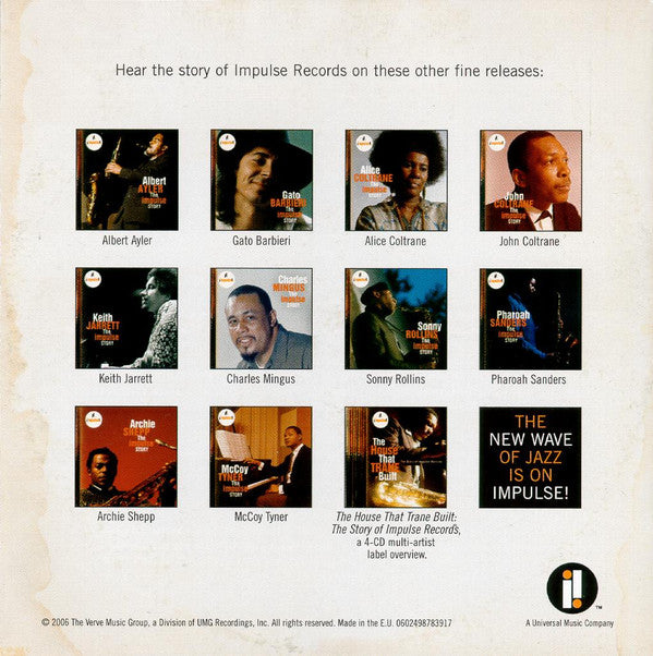 Various : The House That Trane Built: The Best Of Impulse Records (CD, Comp)