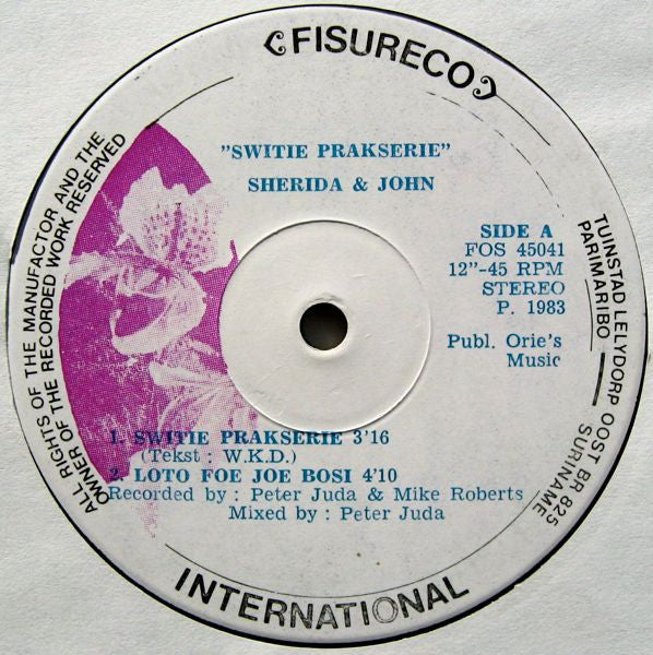 Sherida & John Herby : Switie Prakserie (12", Maxi)