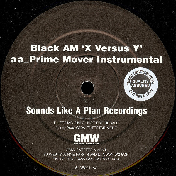 Black AM : X Versus Y (12", Promo)