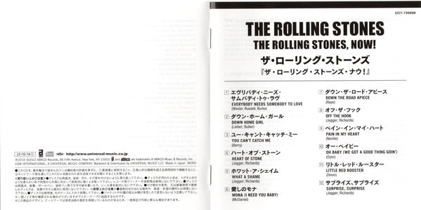 The Rolling Stones : The Rolling Stones, Now! (CD, Album, Mono, Ltd, RE, SHM)