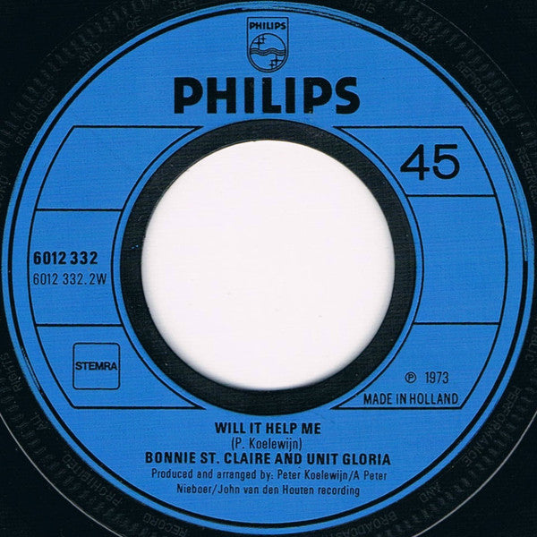 Bonnie St. Claire & Unit Gloria : Waikiki Man (7", Single, Pic)