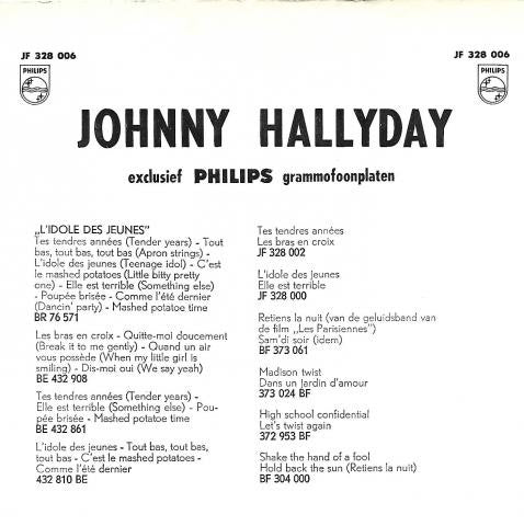 Johnny Hallyday : Pour Moi La Vie Va Commencer / A Plein Coeur (7", Single, Mono)