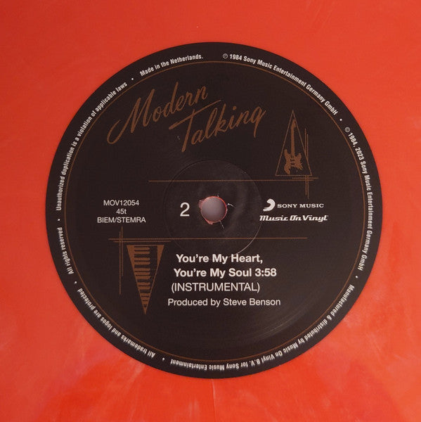 Modern Talking : You're My Heart, You're My Soul (12", Maxi, Ltd, Num, RE, 180)