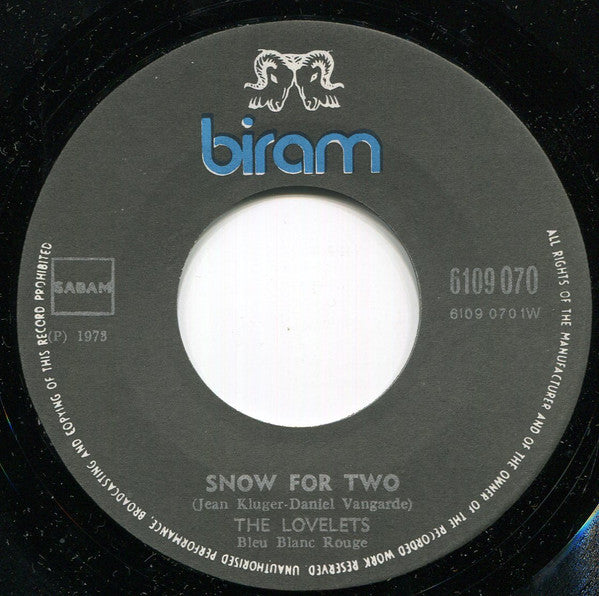 The Lovelets : Snow For Two / Midemman (Theme Midem 74) (7", Single)