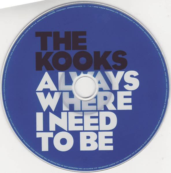 The Kooks : Always Where I Need To Be (CD, Single, Promo)