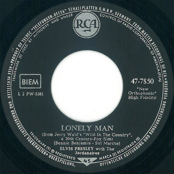 Elvis Presley : Surrender (Torna A Surriento) (7", Single)