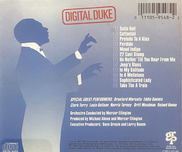 The Duke Ellington Orchestra : Digital Duke (CD, Album, ICM)