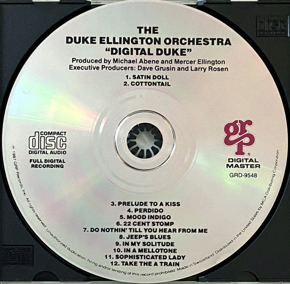 The Duke Ellington Orchestra : Digital Duke (CD, Album, ICM)