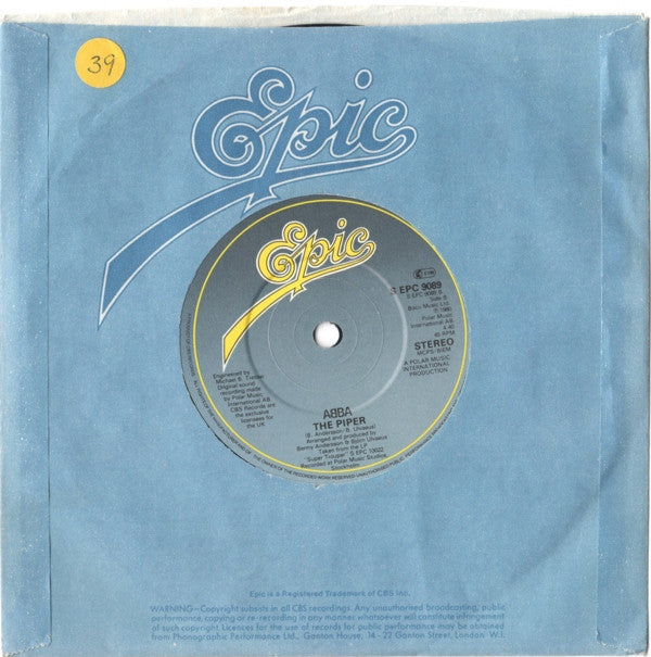 ABBA : Super Trouper (7", Single, Pap)