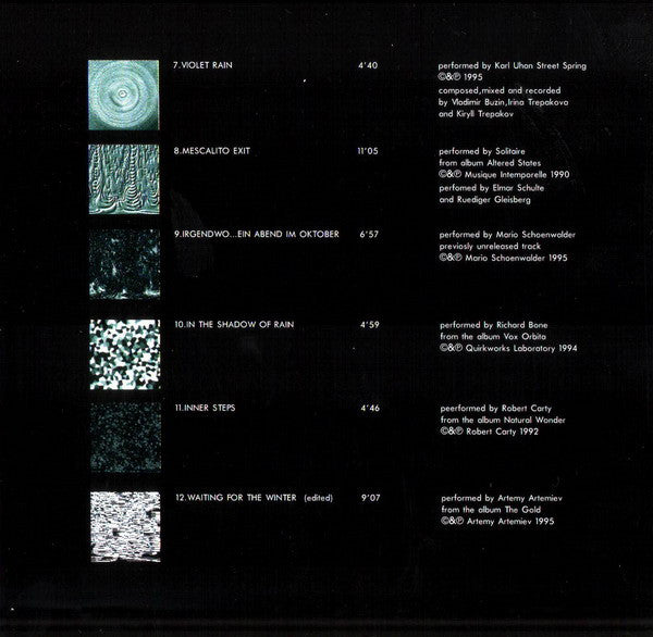 Various : Back To The Universe Volume 01 (CD, Comp, Ltd)