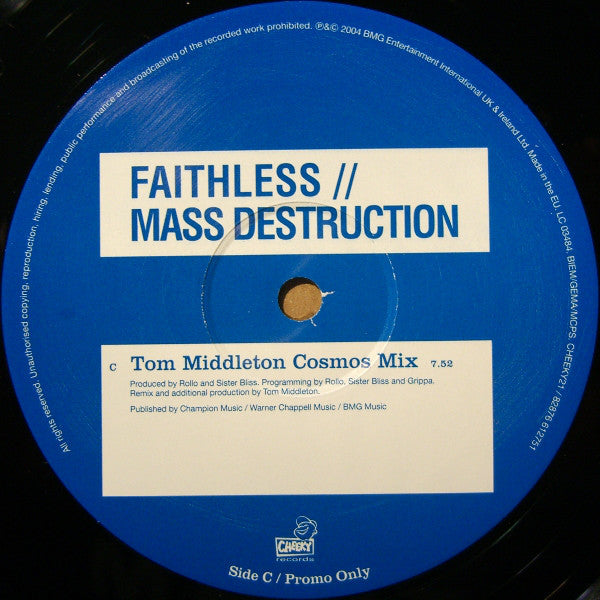 Faithless : Mass Destruction (2x12", Promo)