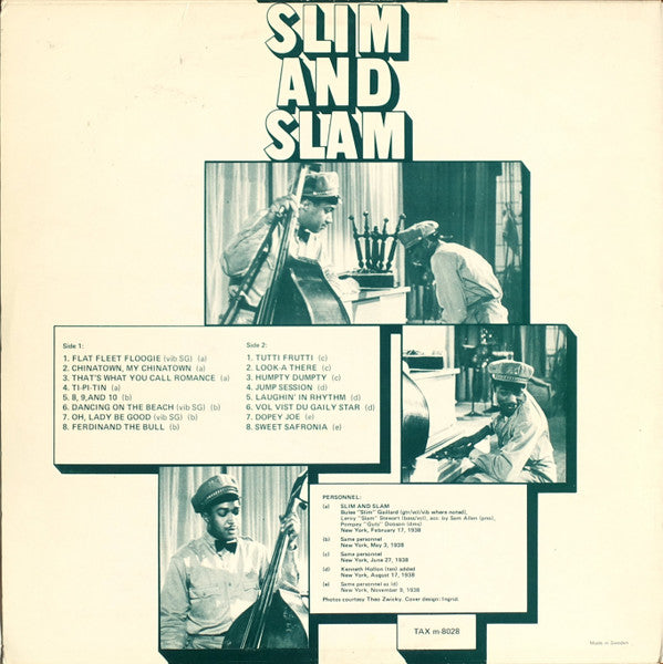 Slim And Slam* : Slim And Slam (LP, Comp)