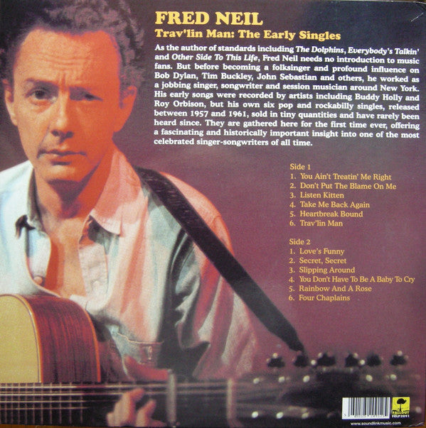 Fred Neil : Trav'lin Man: The Early Singles (LP, Comp)