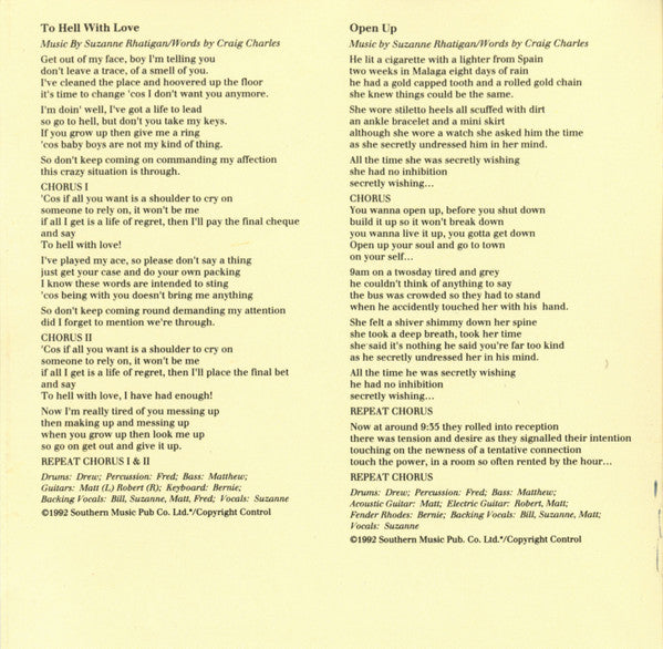 Suzanne Rhatigan : To Hell With Love (CD, Album)