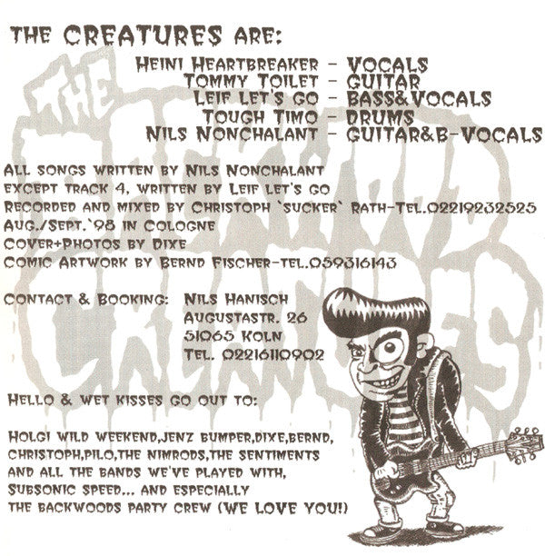 Backwood Creatures : I Don't Wanna Hang Around With You (7", EP)