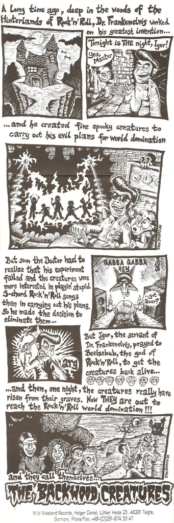 Backwood Creatures : I Don't Wanna Hang Around With You (7", EP)