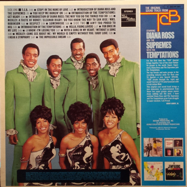 The Supremes With The Temptations : (The Original Soundtrack From) TCB (LP, Album, RE)