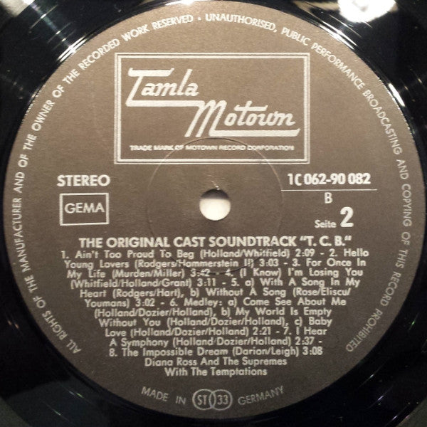 The Supremes With The Temptations : (The Original Soundtrack From) TCB (LP, Album, RE)