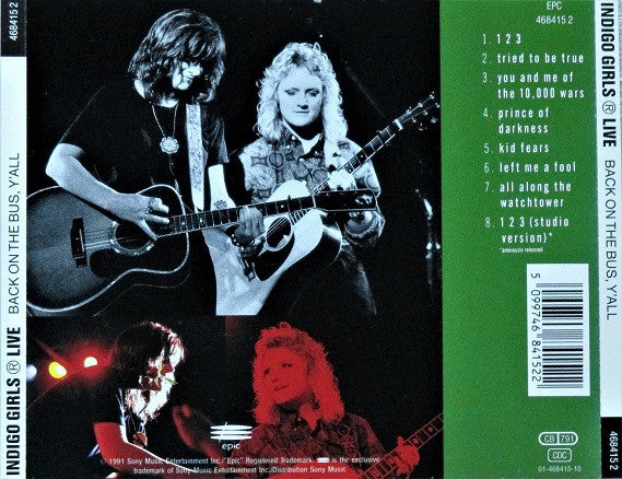 Indigo Girls : Indigo Girls Live - Back On The Bus, Y'All (CD)