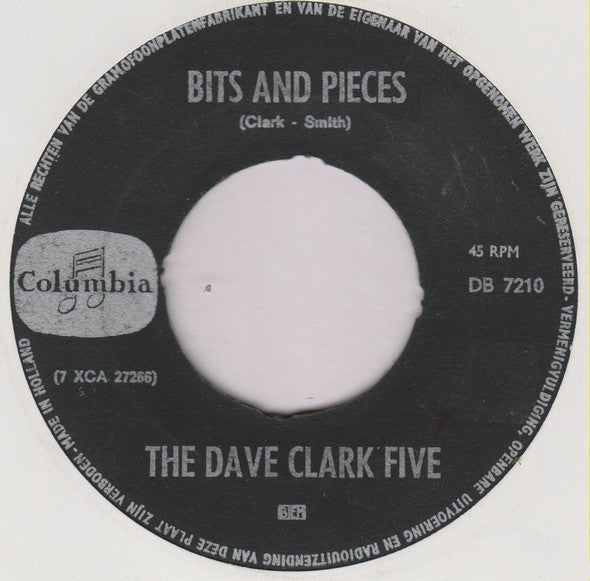 The Dave Clark Five : Bits And Pieces (7")