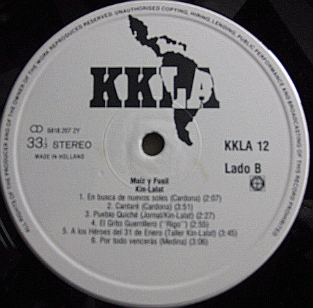 Kin-Lalat : Ixim K'in Q'aaQ' - Maiz Y Fusil (LP)