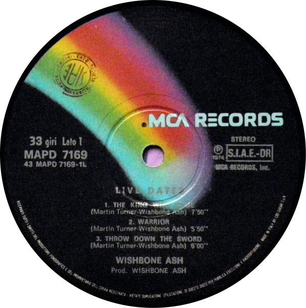 Wishbone Ash : Live Dates (2xLP, Album, RE)