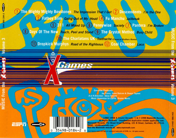 Various : Music From The X-Games Volume 3 (CD, Comp)