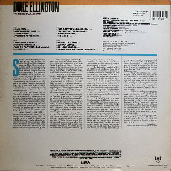 Duke Ellington : The Private Collection: Volume Two, Dance Concerts, California, 1958 (2xLP)