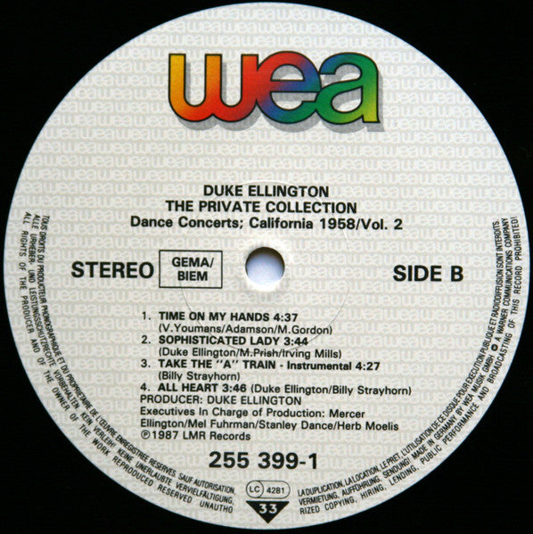 Duke Ellington : The Private Collection: Volume Two, Dance Concerts, California, 1958 (2xLP)