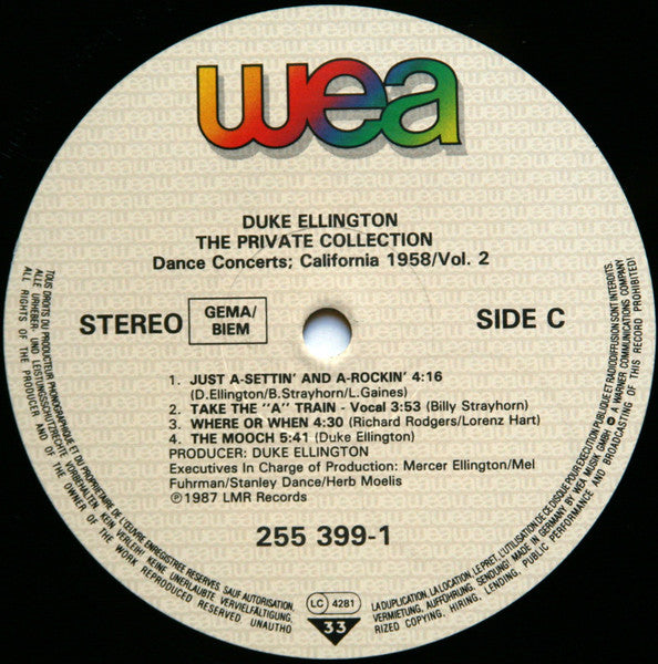 Duke Ellington : The Private Collection: Volume Two, Dance Concerts, California, 1958 (2xLP)