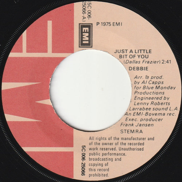 Debbie (6) : Just A Little Bit Of You (7")
