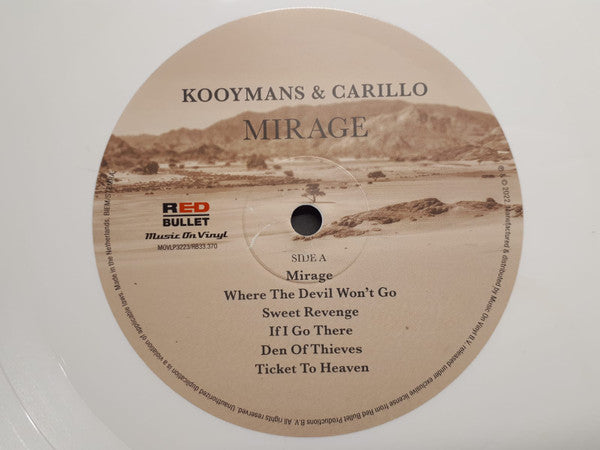George Kooymans & Frank Carillo : Mirage (LP, Album, Whi)
