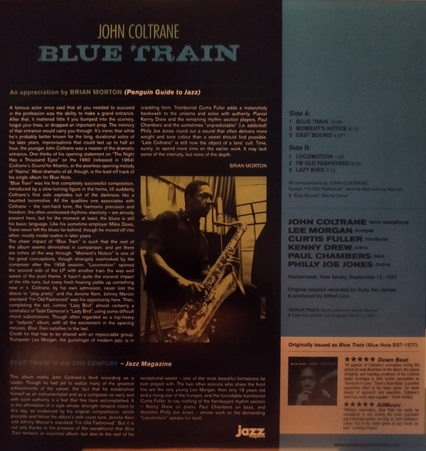 John Coltrane : Blue Train (LP, Album, Ltd, RE)