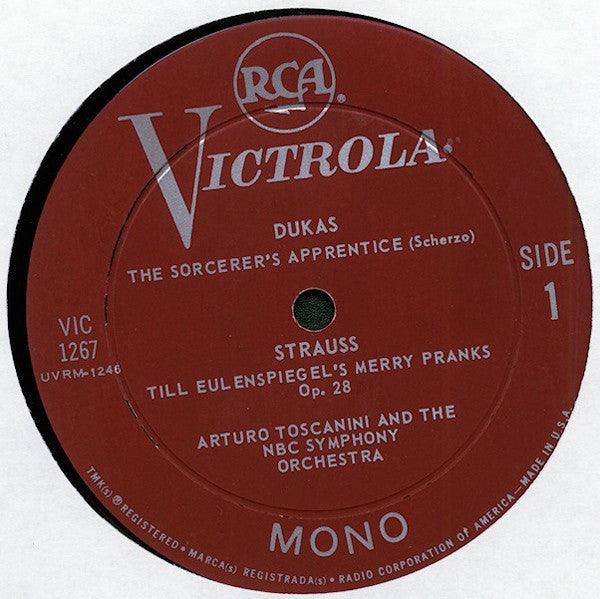 Arturo Toscanini, NBC Symphony Orchestra : Strauss / Dukas / Berlioz (LP, Comp, Mono)