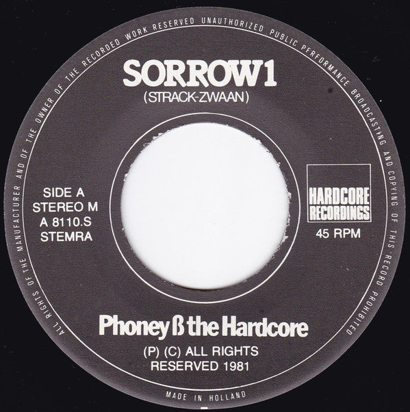 Phoney & The Hardcore : Sorrow 1 & 2 (7")